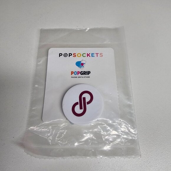 FREE WITH PURCHASE PopSockets Phone Grip Stand‎ With Poshmark Logo Design White - Picture 5 of 6